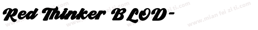 Red Thinker BLOD字体转换